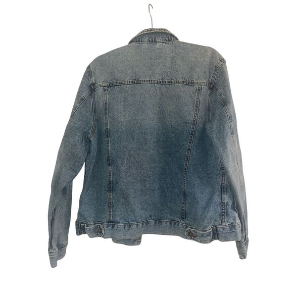 ✨Cotton On 91 Rodeo Classic Vintage Denim Trucker Sz Large Jacket✨ - Picture 4 of 10